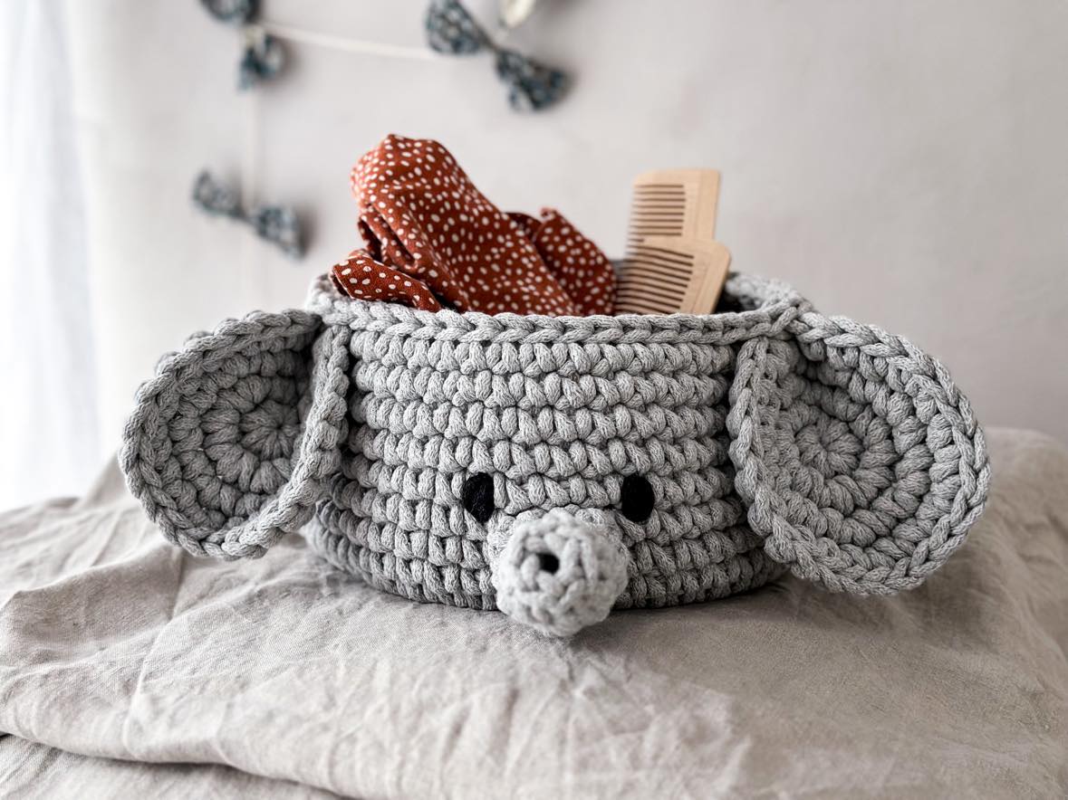 Elephant Basket - Mocha