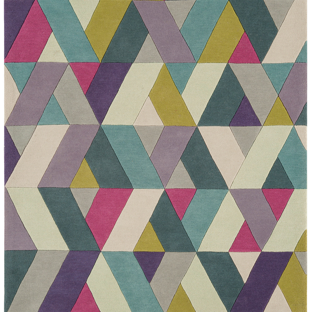 Funk Chevron Blue Green Rug