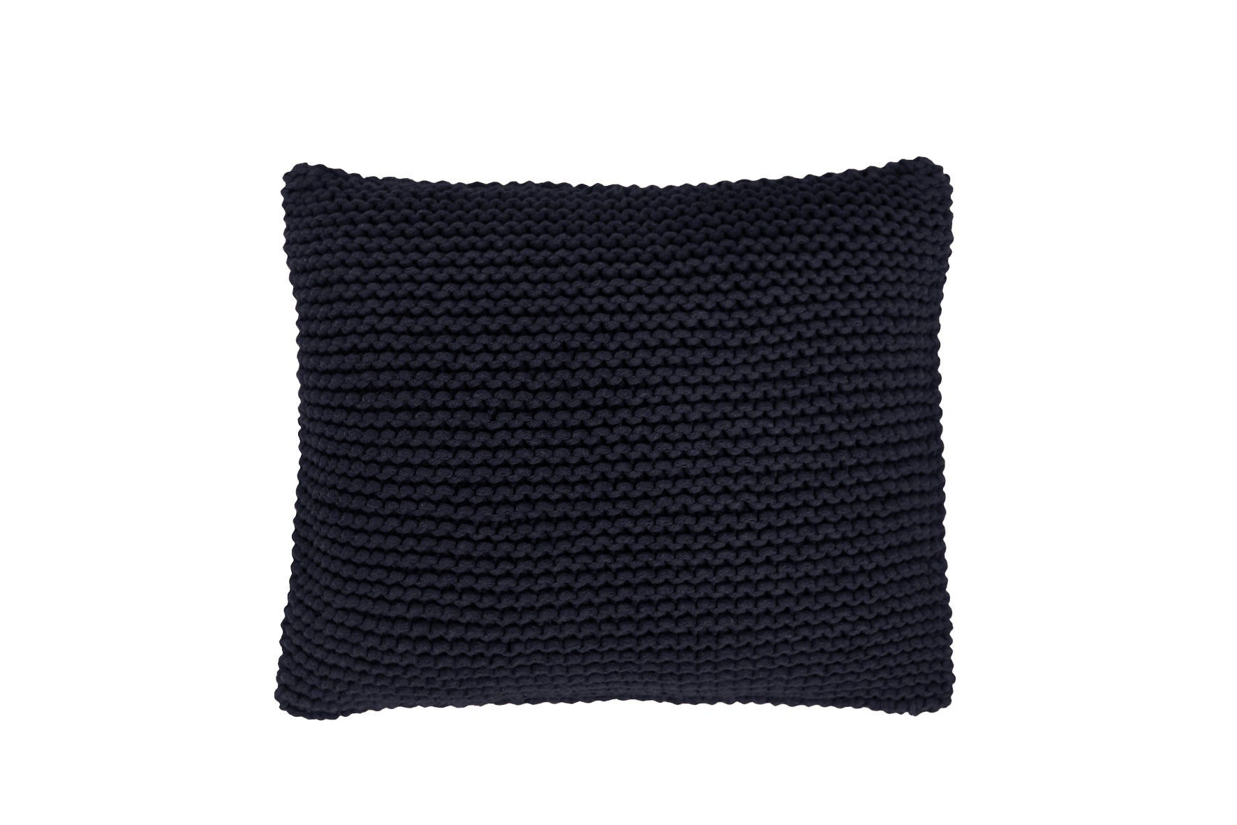 Knitted Cushion - Charcoal