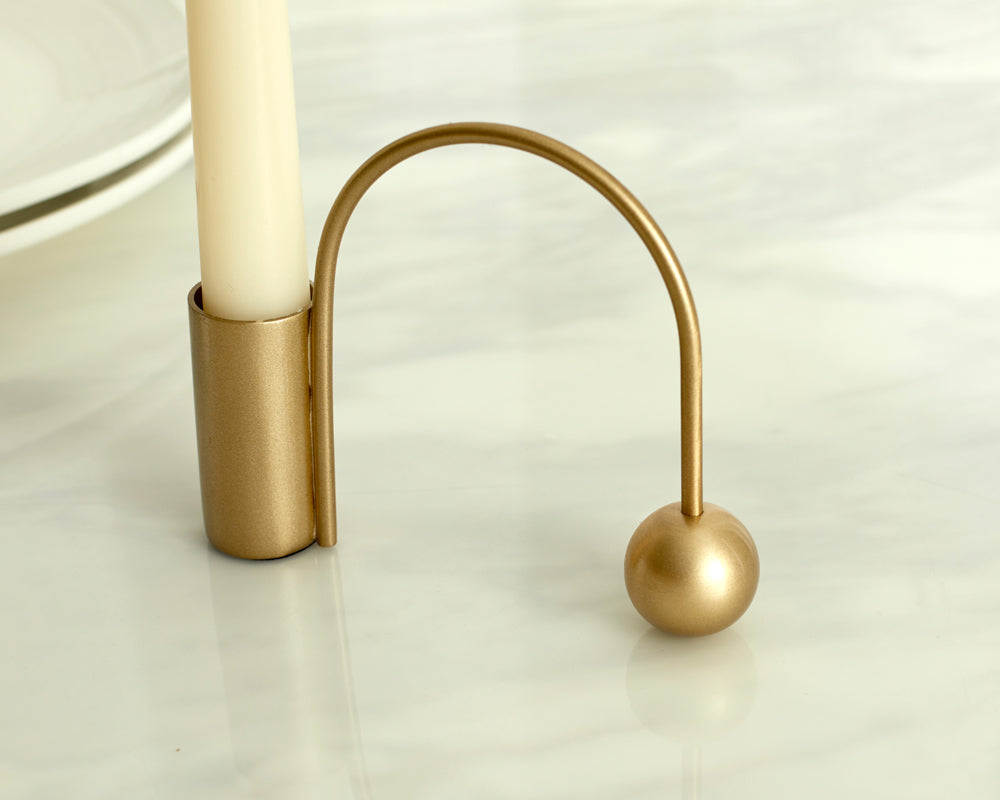 Maya Gold Candle Holder