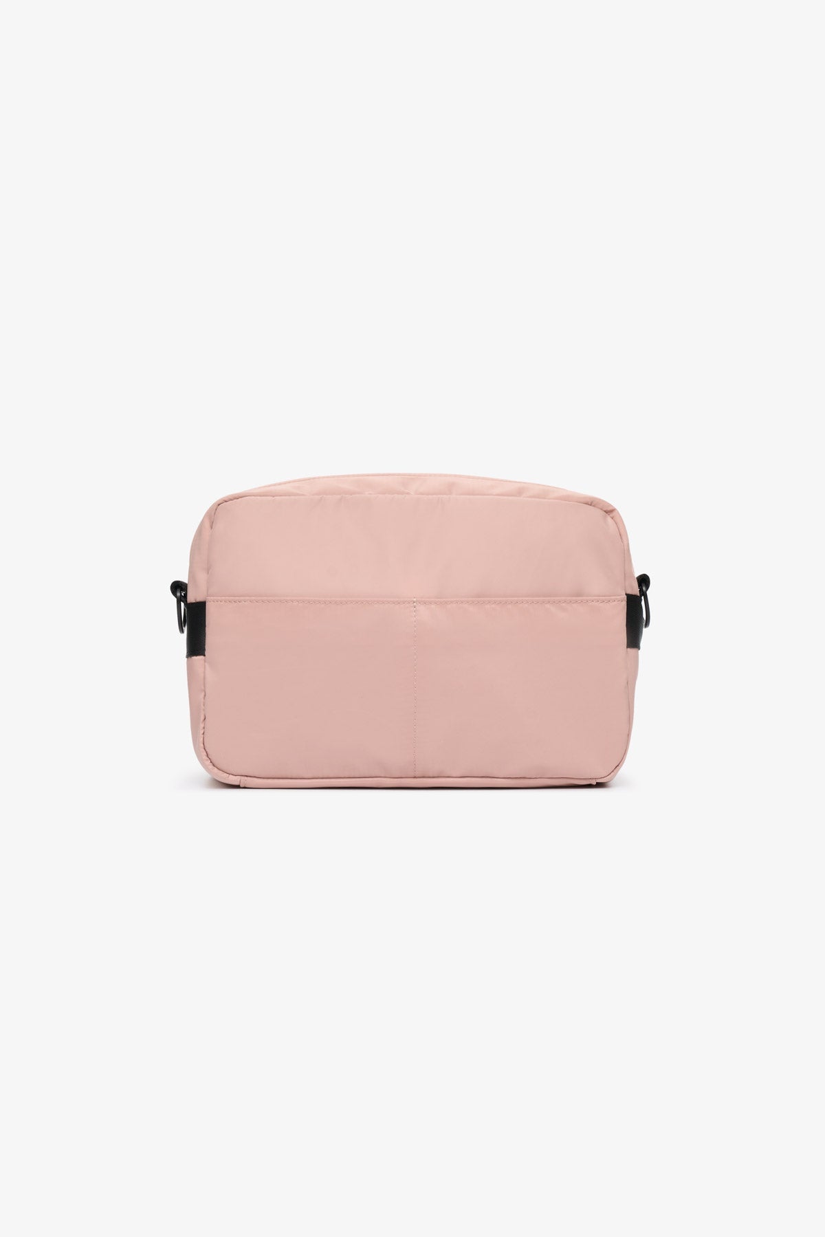 Pink crossbody bag on a white background