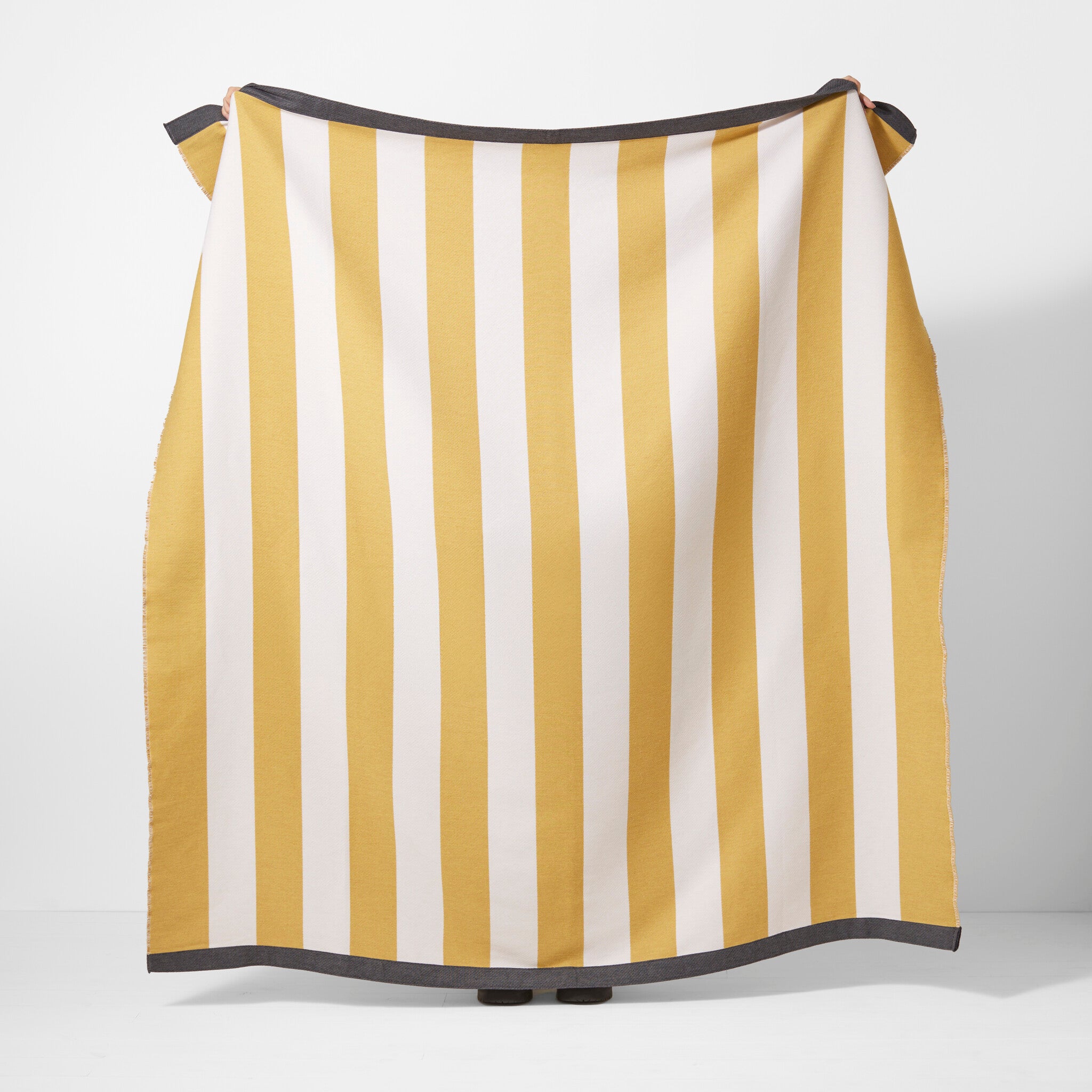 Devon Stripe Large Recycled Cotton Throw