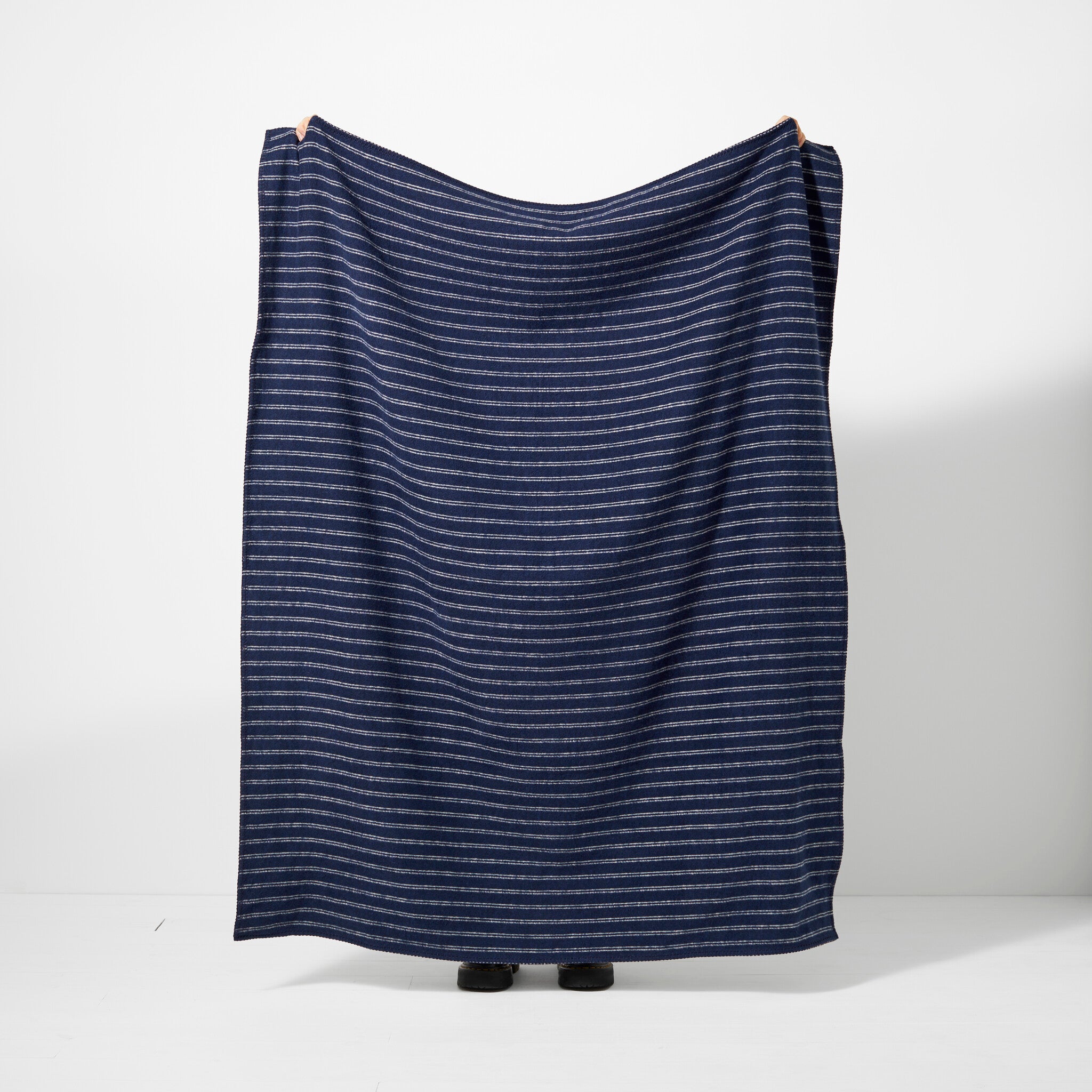 Petite Stripe Small Recycled Cotton Throw