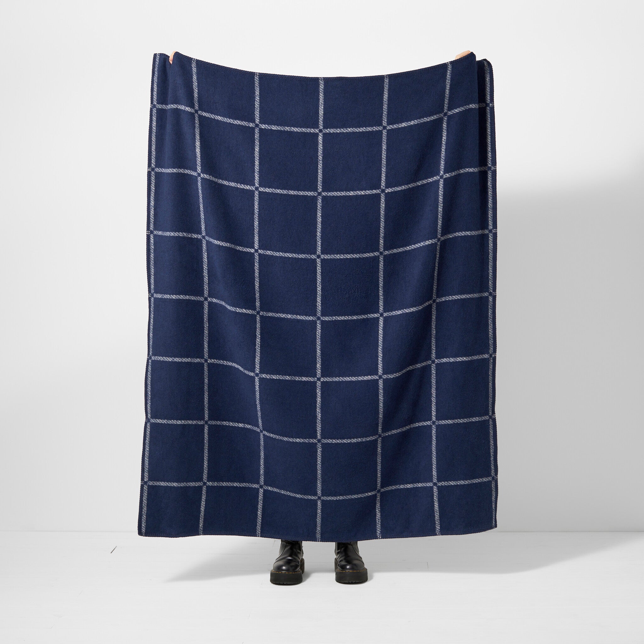 Skye Check Small Recycled Cotton Throw