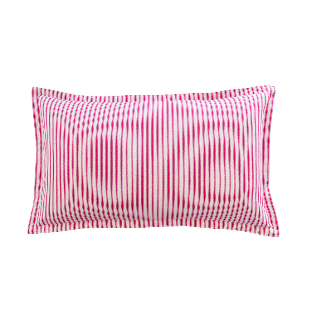 Ticking Stripe 1 Small Rectangle Oxford Edge Cushion