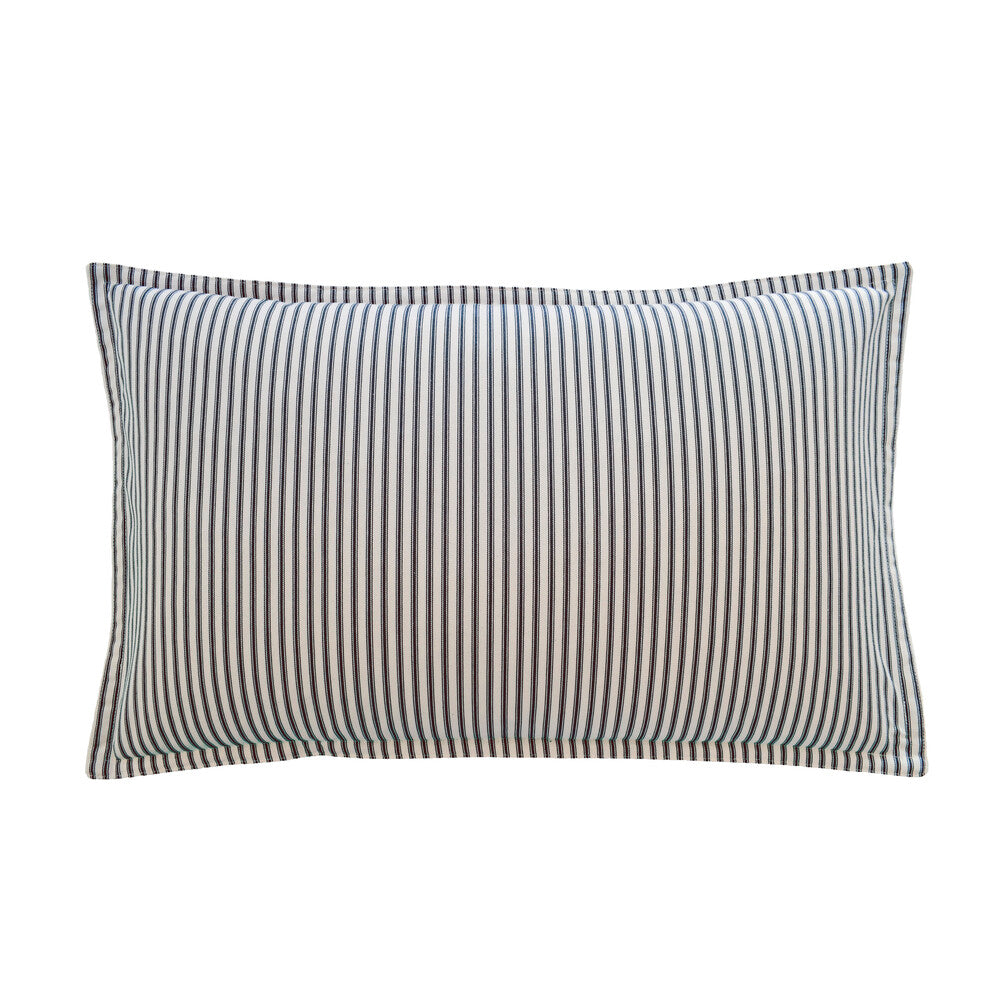 Ticking Stripe 1 Large Rectangle Oxford Edge Cushion