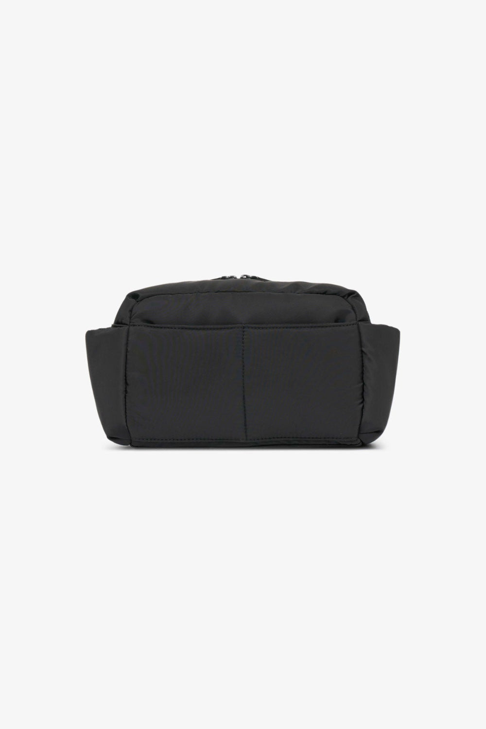 Black Buggy organiser bag view of back on a white background