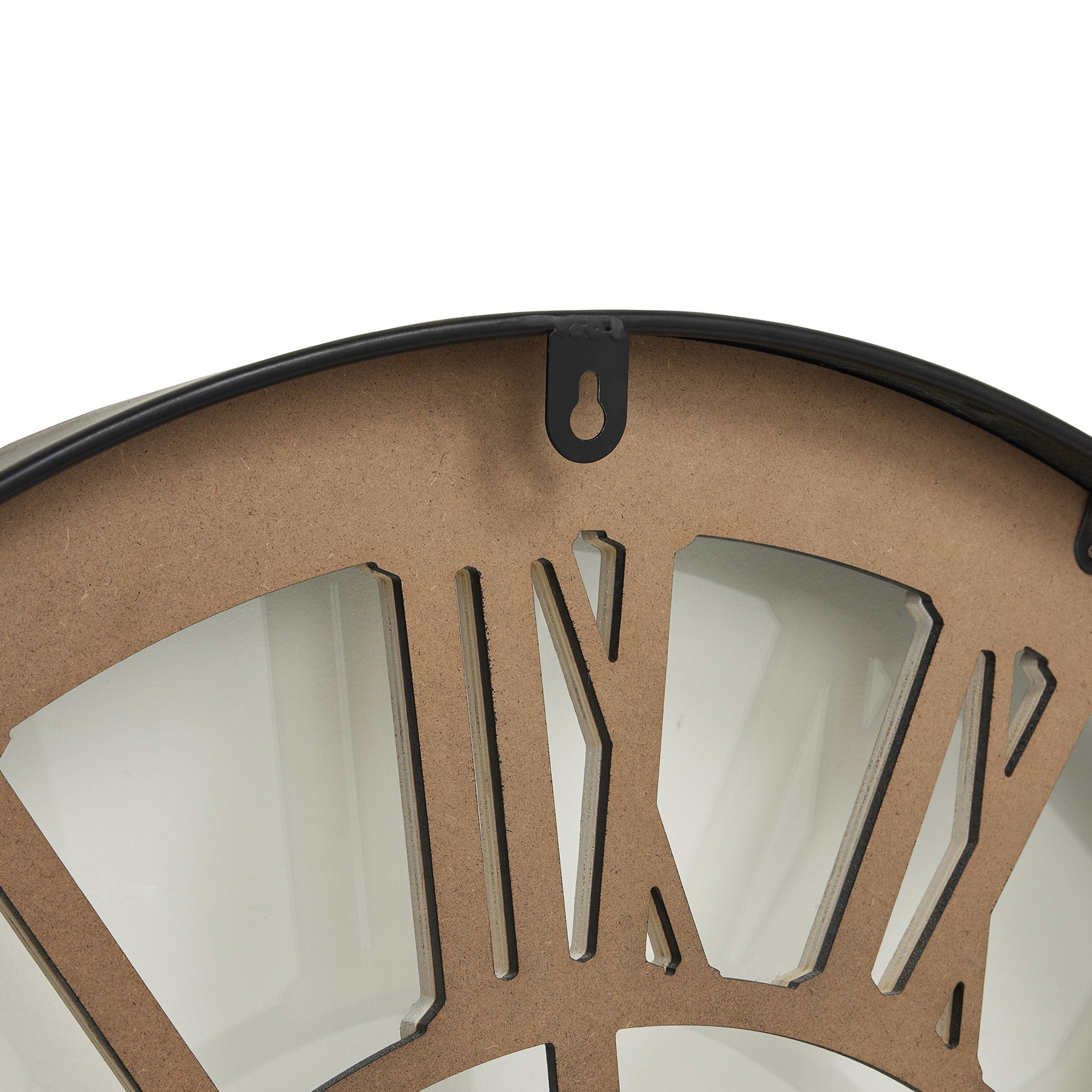 Black Framed Roman Numeral Wall Clock