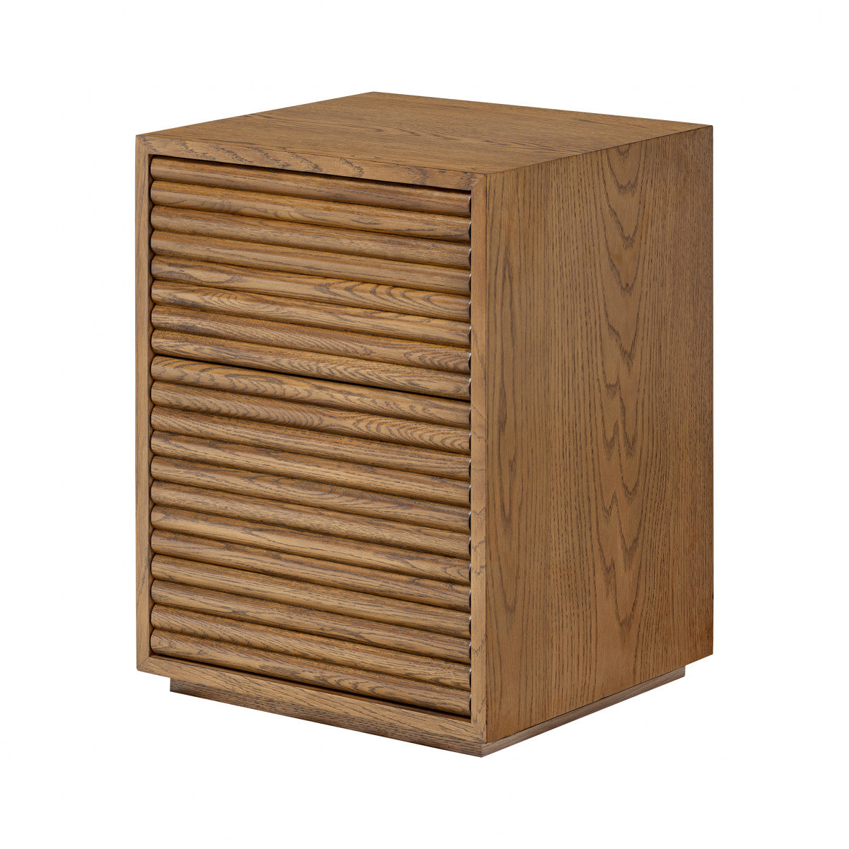 Camden Ribbed 2 Drawer Bedside Table