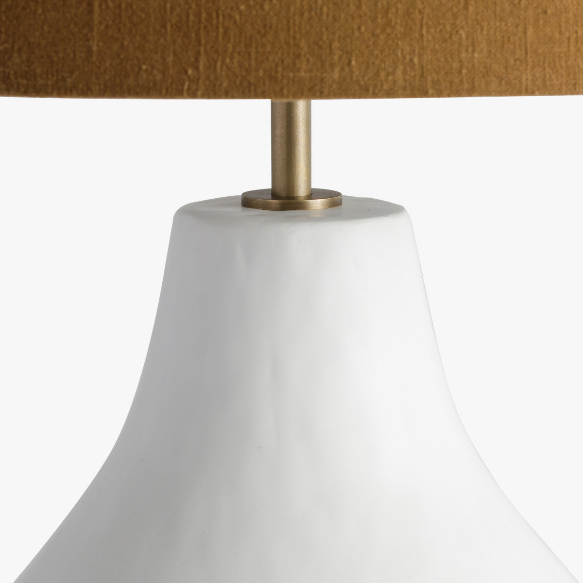 Gesso Glow Collection - Large Round Gesso Table Lamp