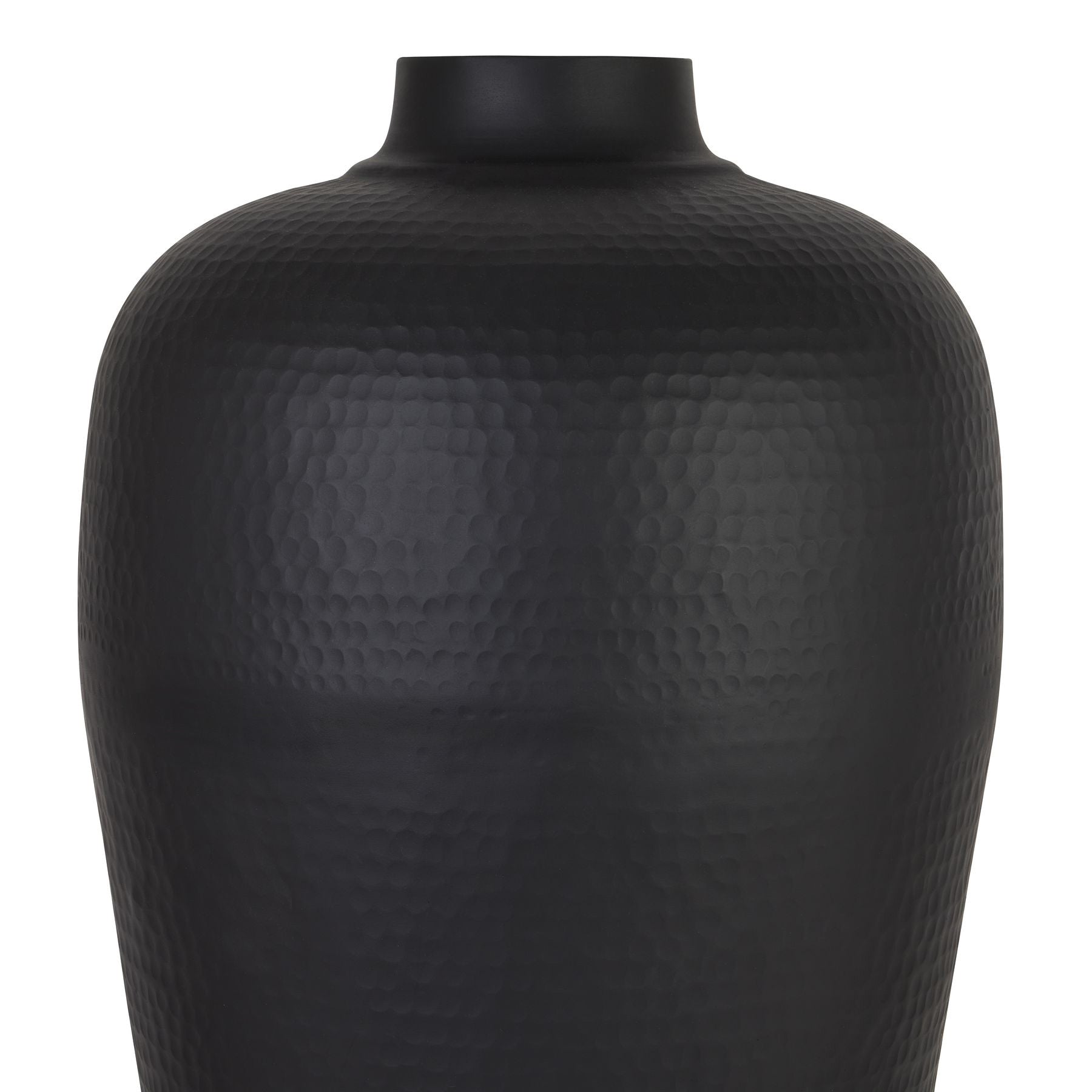 Harper Black Medium Hammered Vase