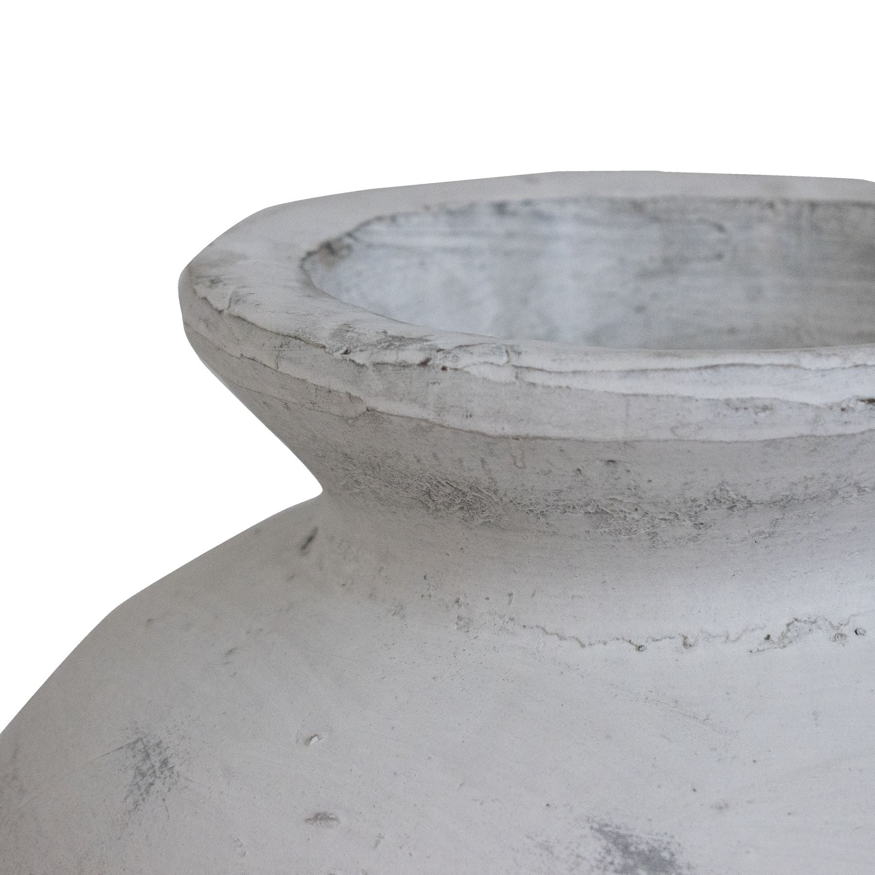 Large Antique White Vase