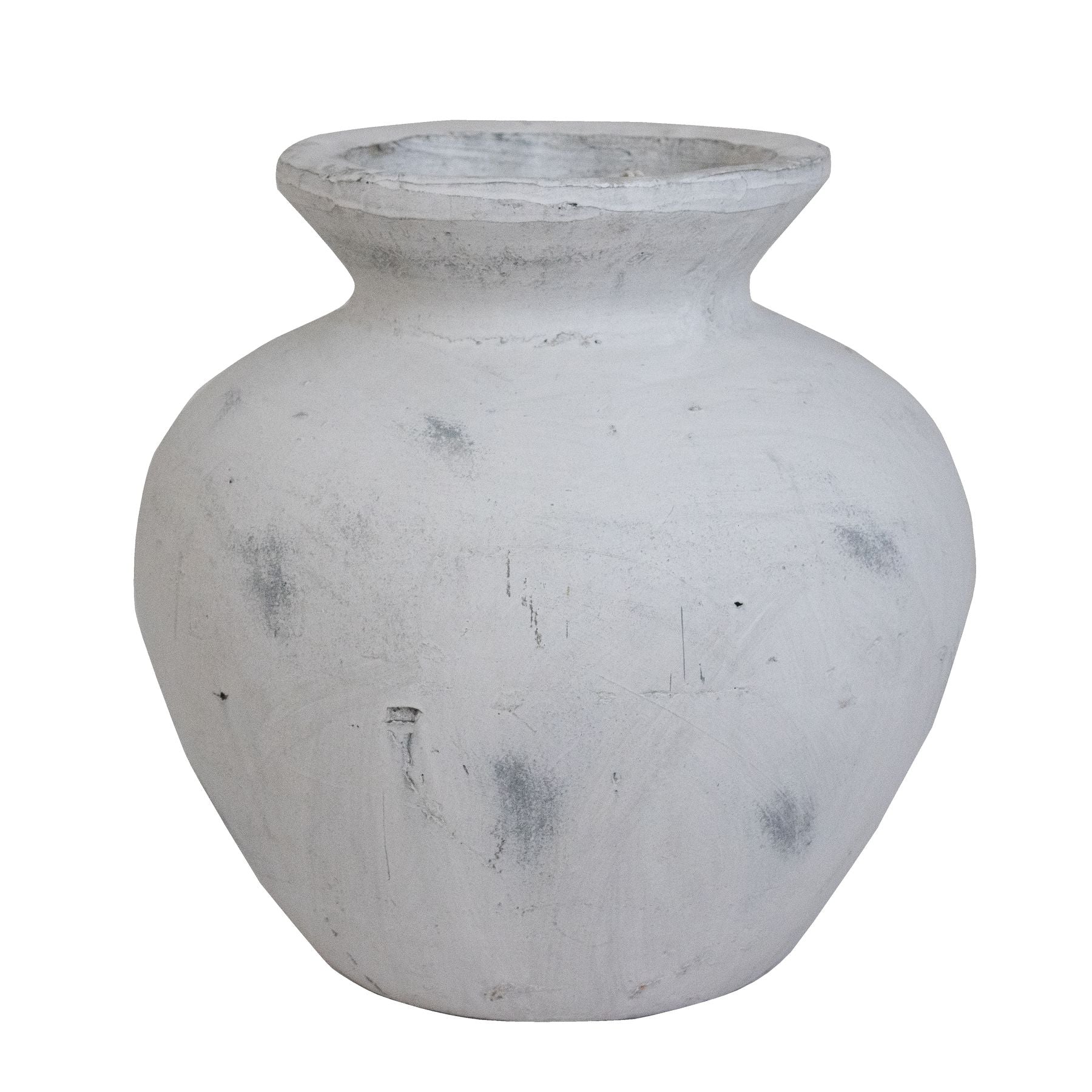 Large Antique White Vase