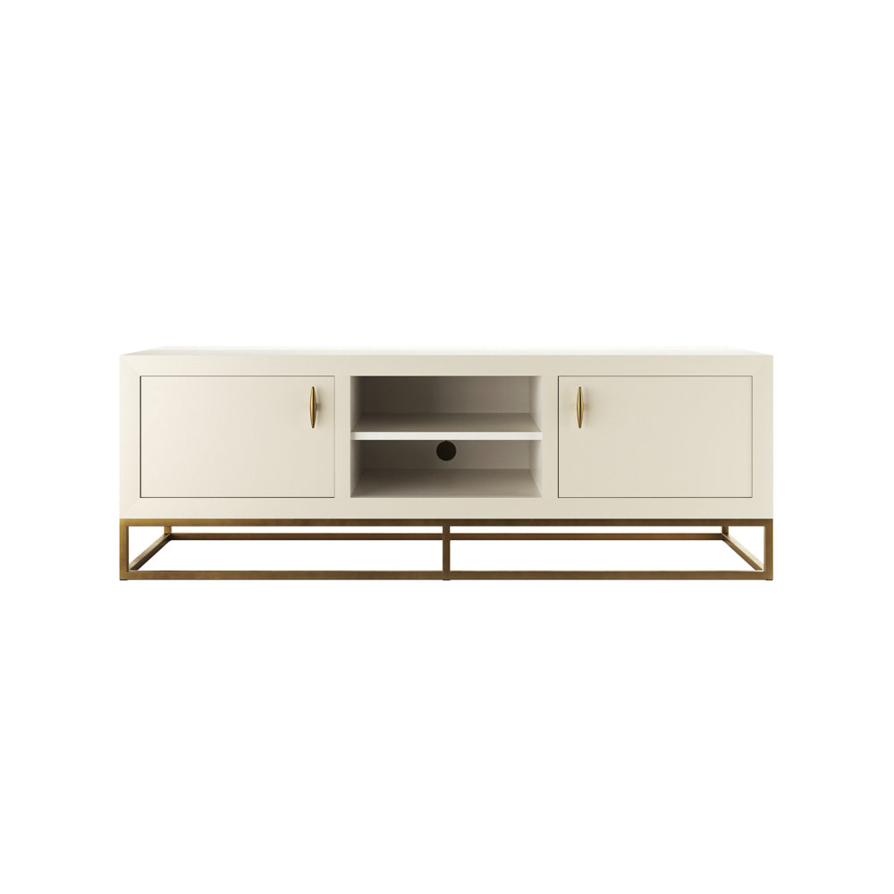 Metro TV Unit - Ivory Shagreen