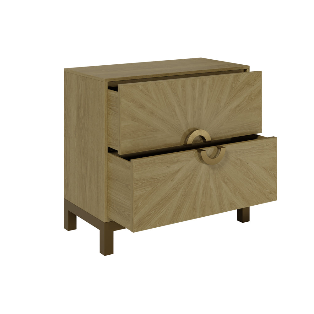 Sunburst Sandblast Chest of Drawers