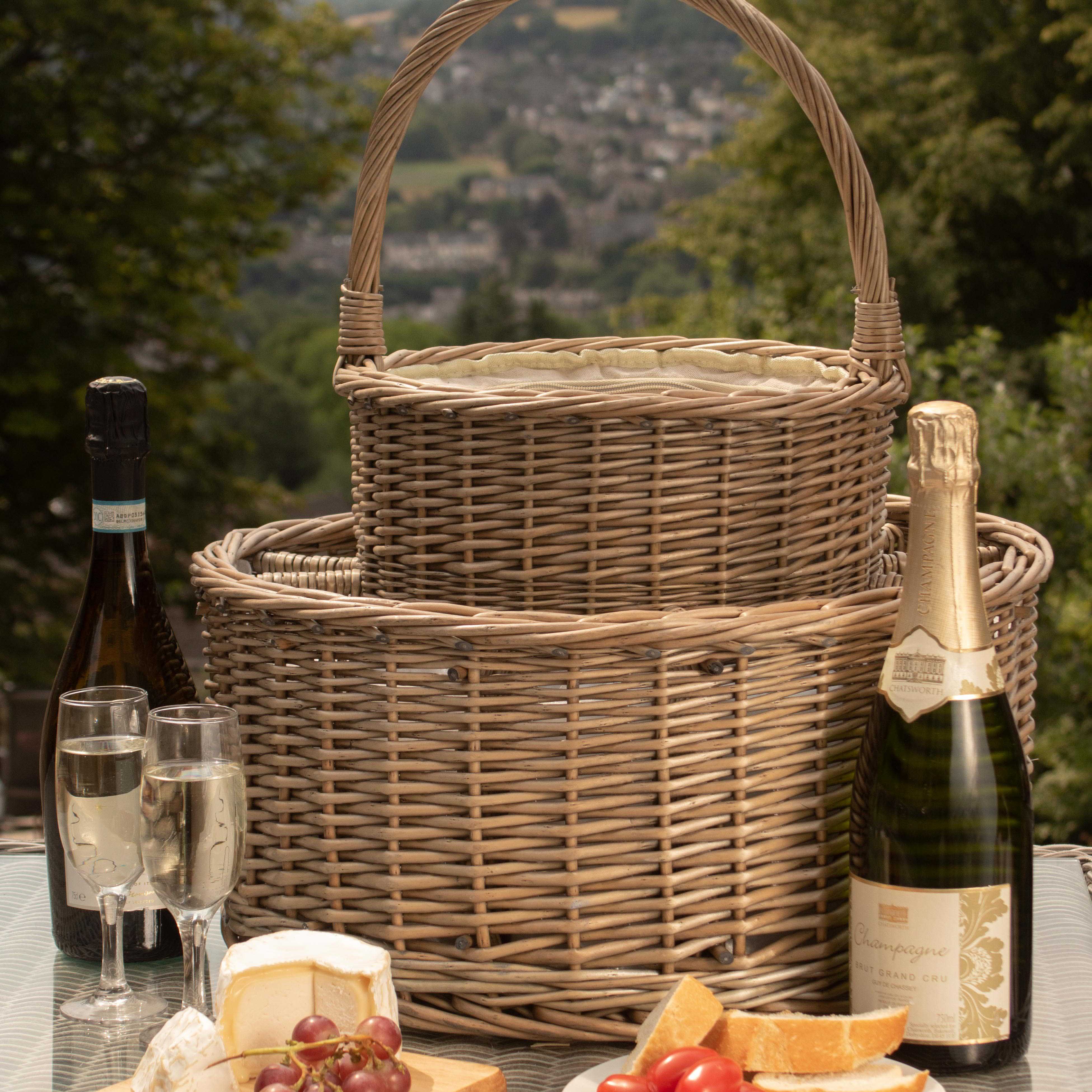 Chilled Garden Party Willow Basket