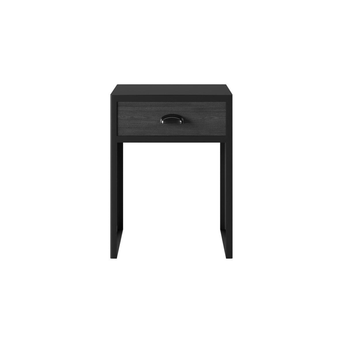 Elton One Drawer Industrial Bedside Table