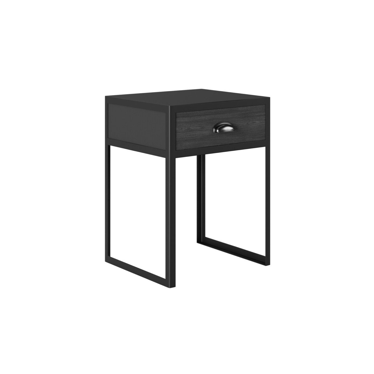 Elton One Drawer Industrial Bedside Table