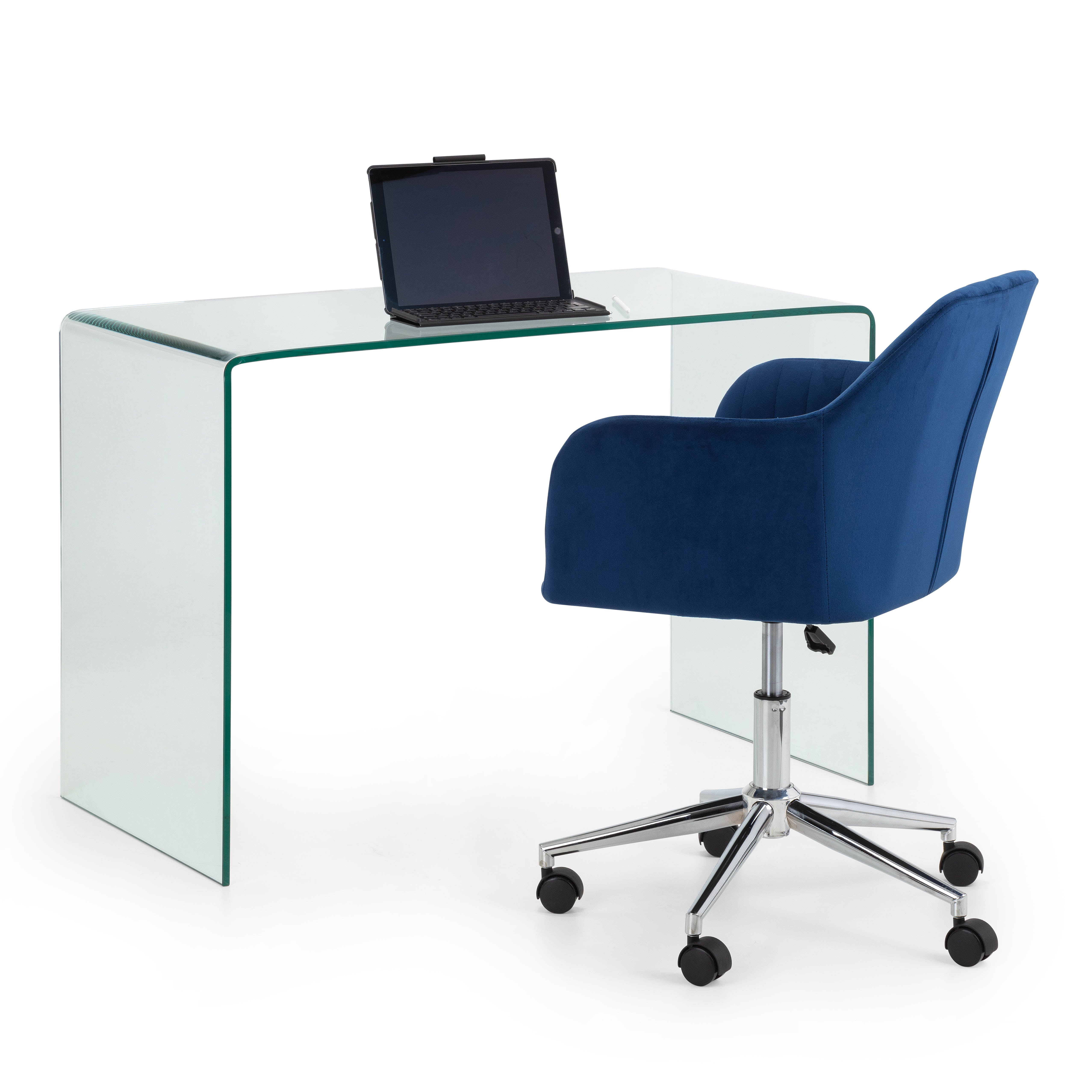 Preston Bent Glass Office Desk