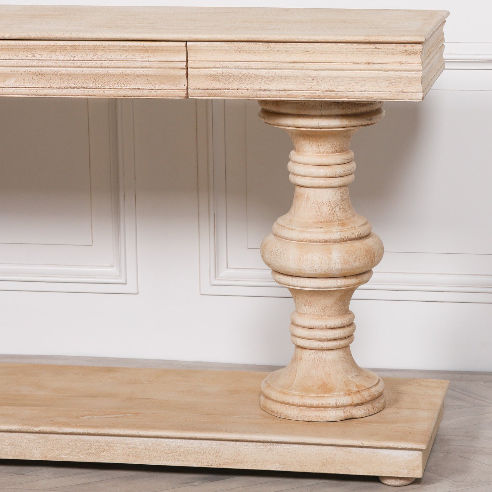 Wooden Console Table with Drawers