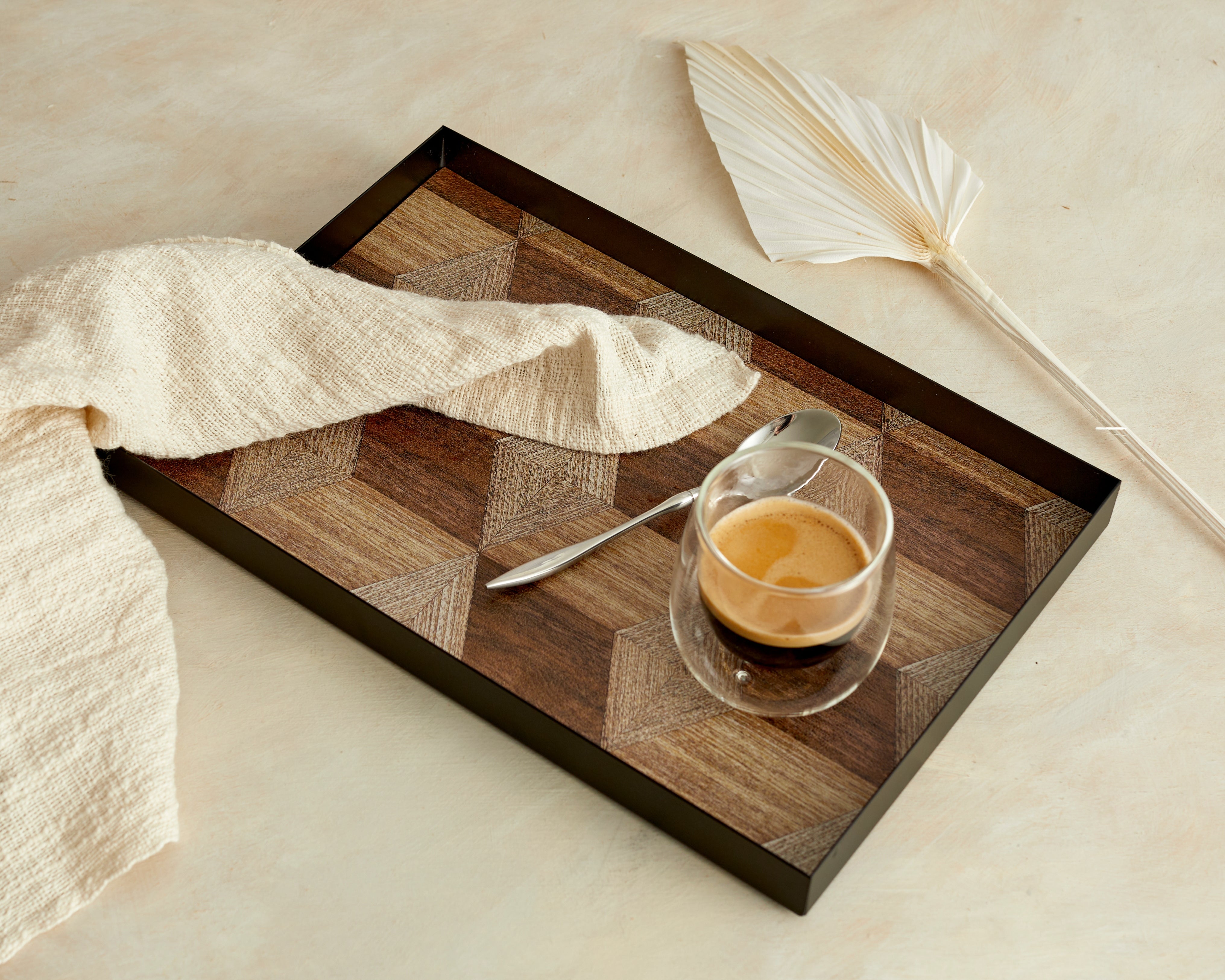 June Rectangle Iron Serving Tray