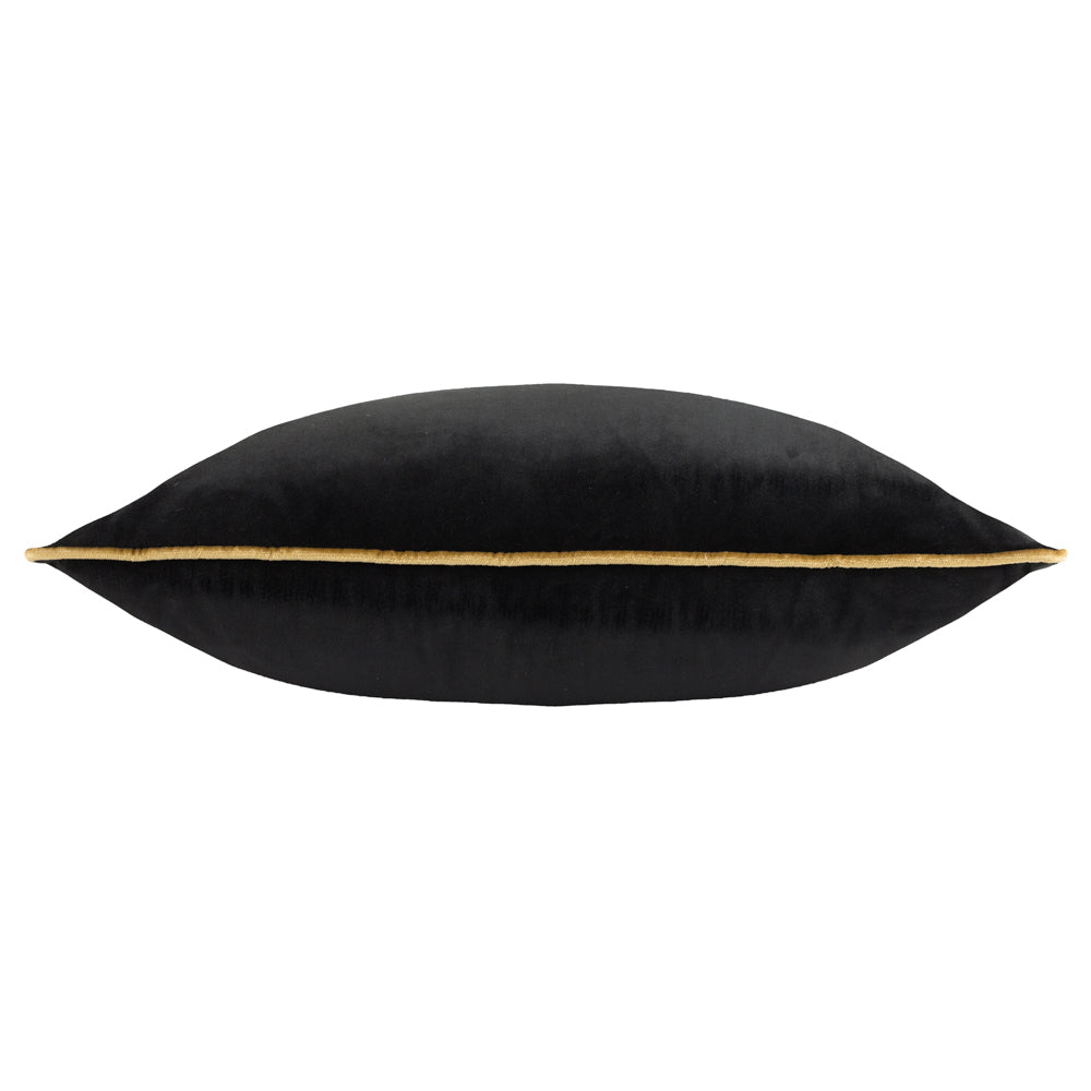 Meridian Velvet Cushion Black/Gold