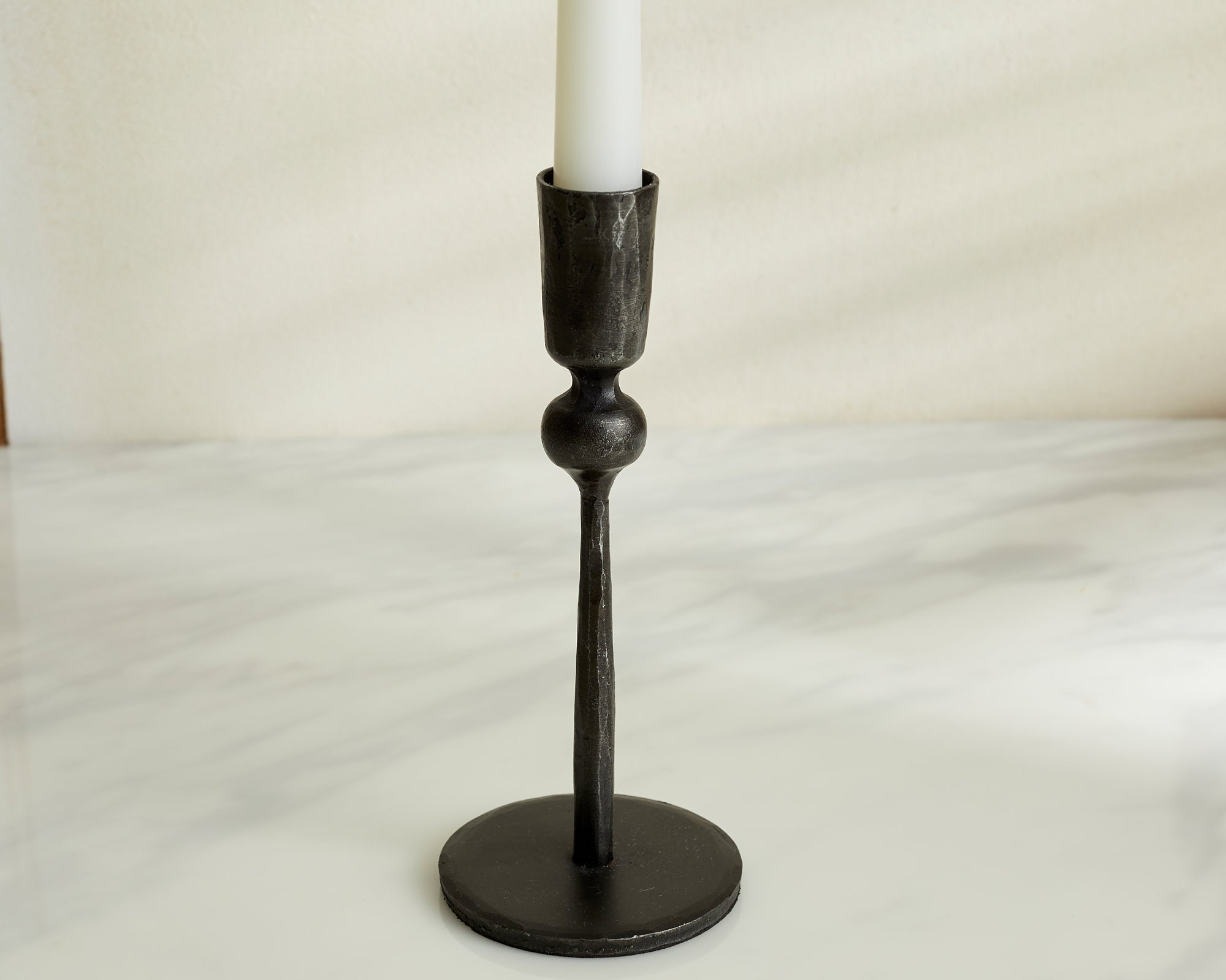 Aruma Iron Black Candle Holder