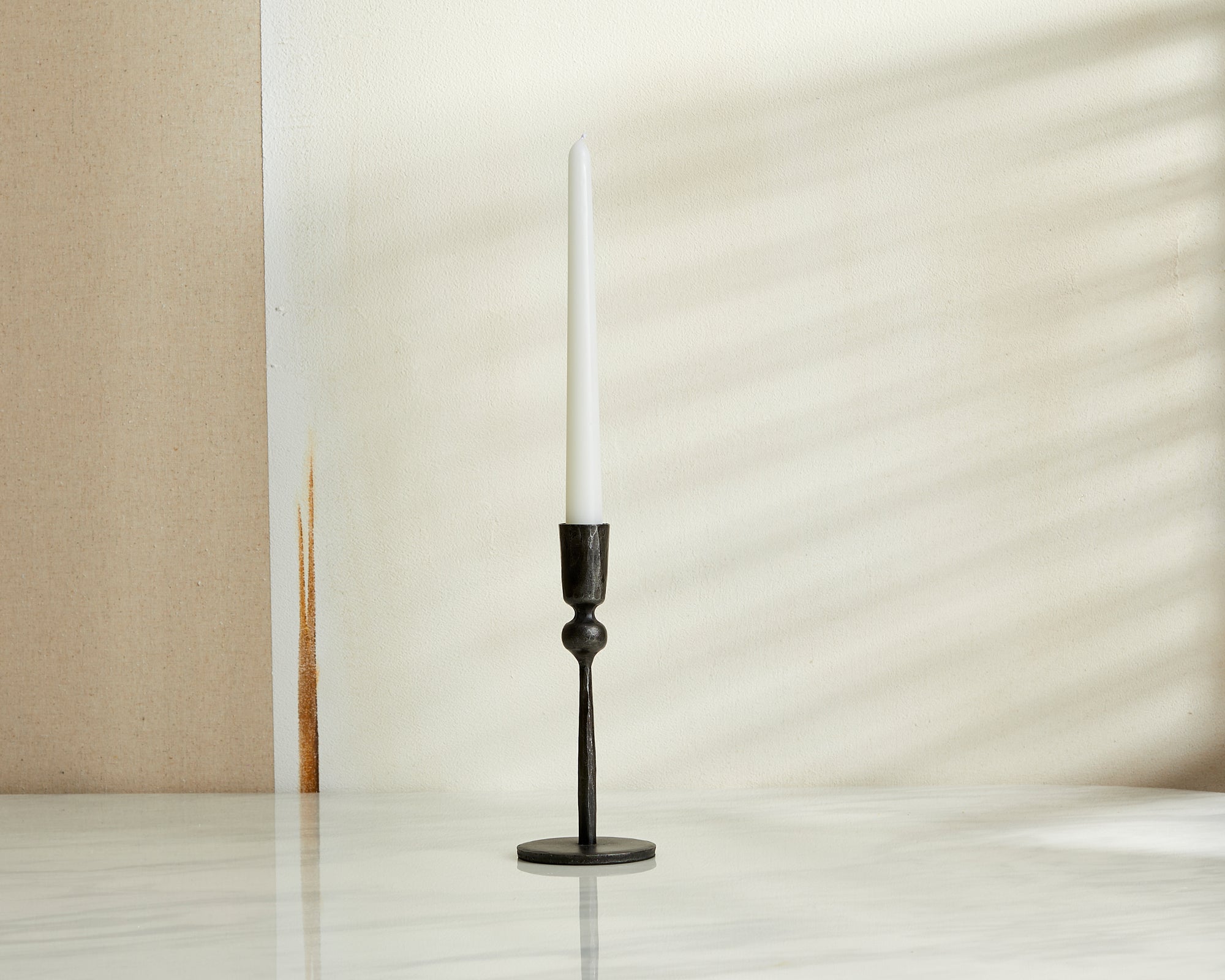 Aruma Iron Black Candle Holder
