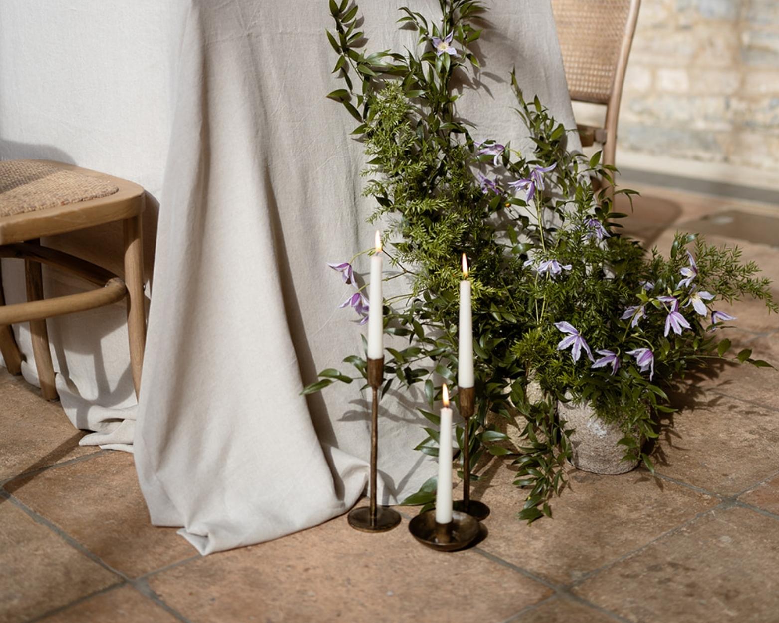 Sintra Rustic Iron Candle Holder