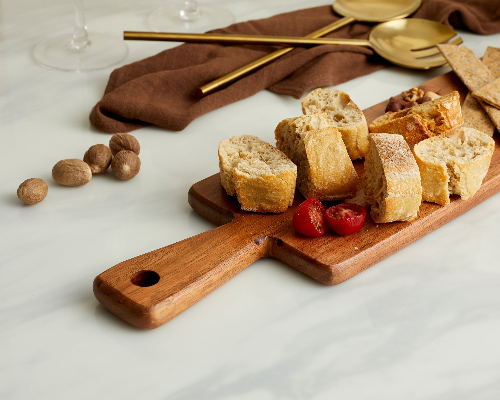 Malli Wood Serving Board With Handle