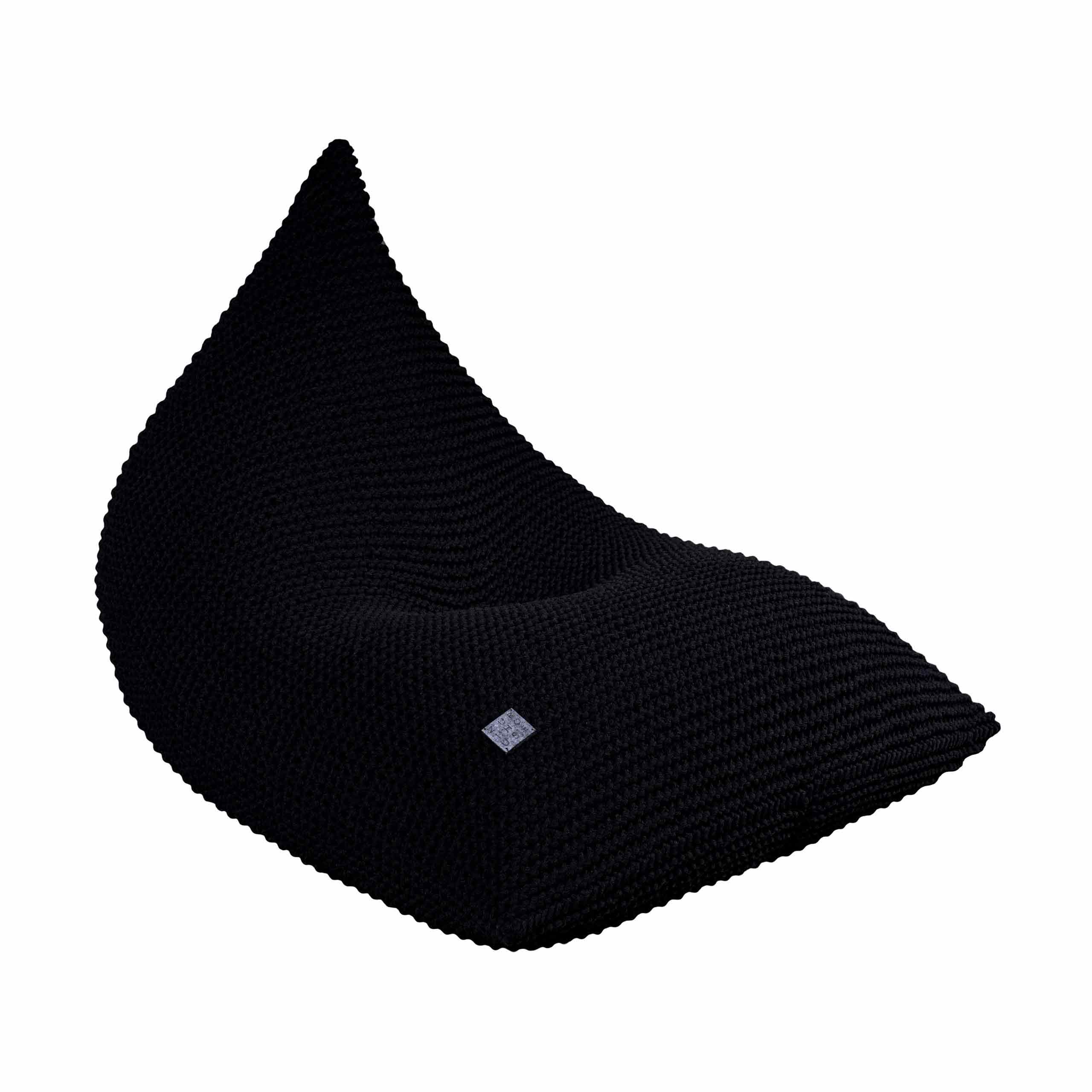 Knitted Bean Bag Kids- Black