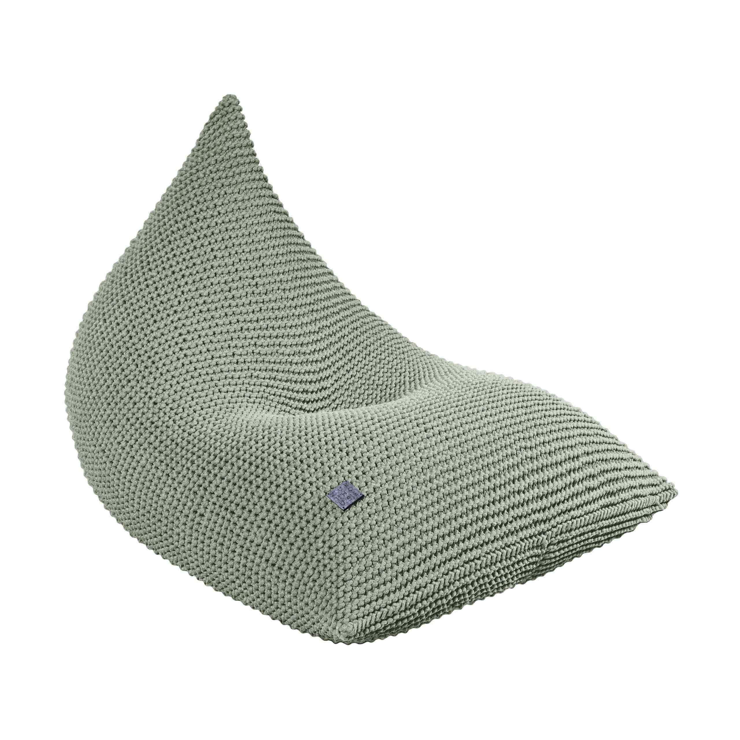 Knitted Bean Bag Kids - Light Olive
