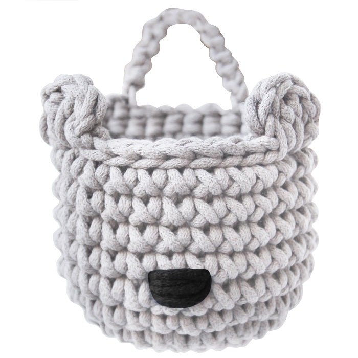 Bear Basket - Light Grey