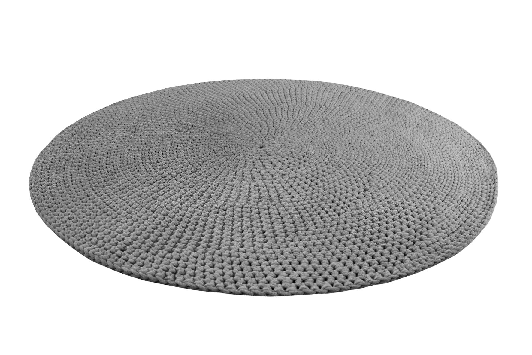 Crochet Rug Moon - Dark Grey