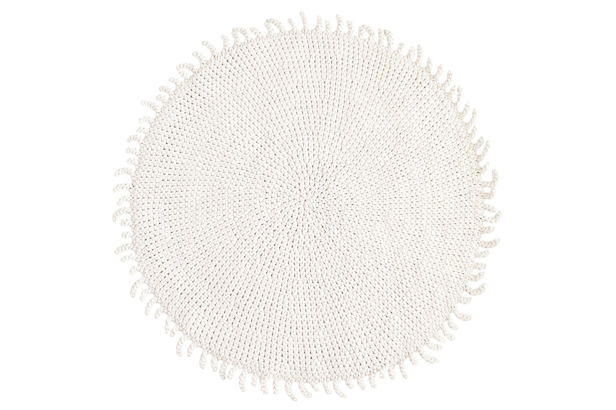 Crochet Rug Sun - Ivory