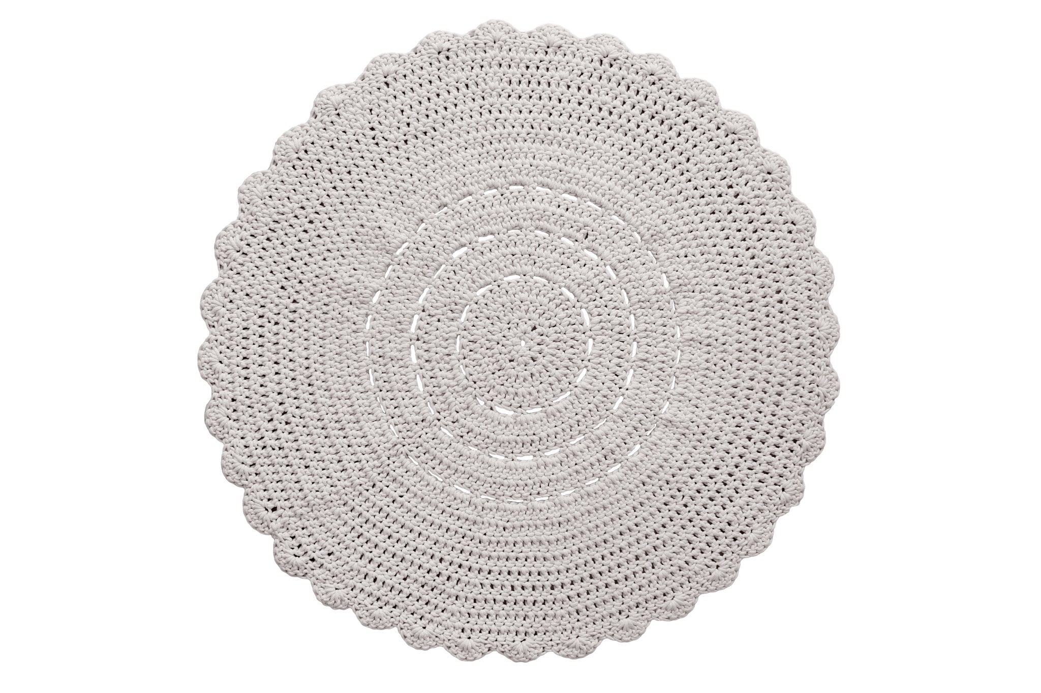 Crochet Doily Rug - Oatmeal