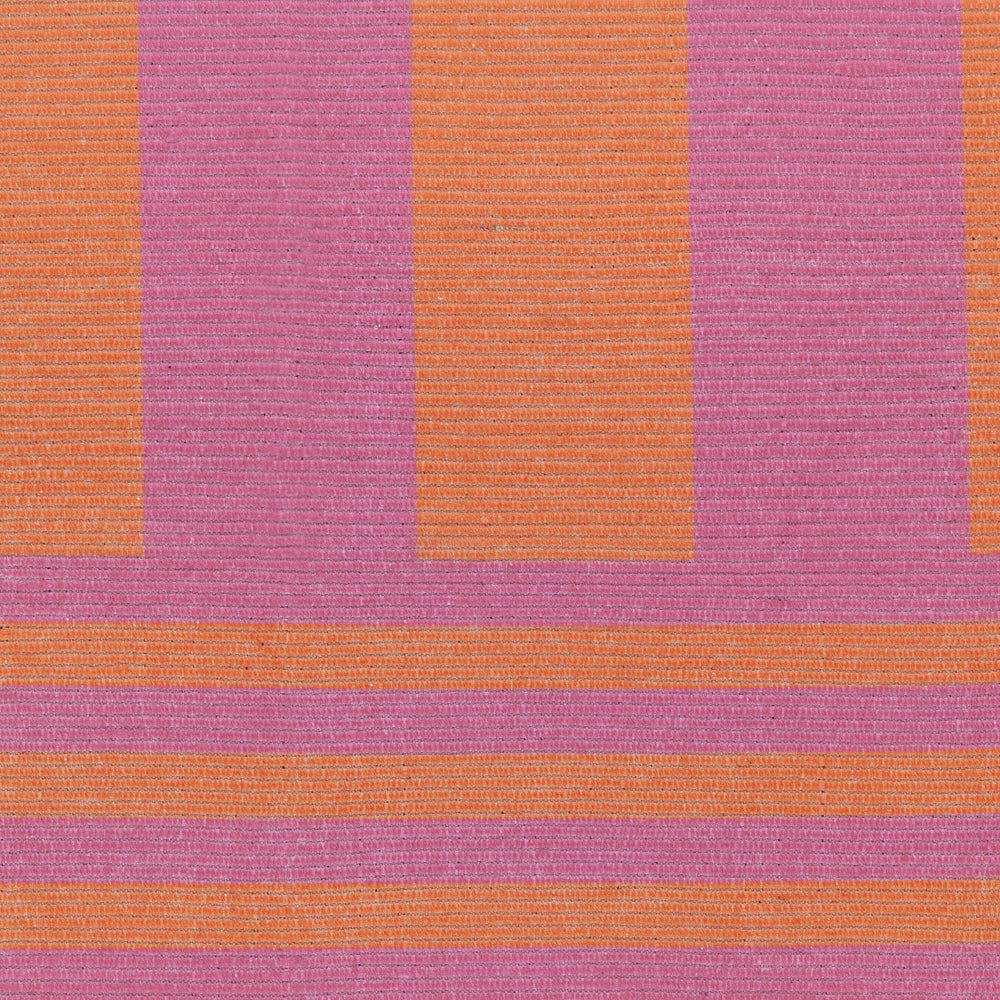 Deck Stripe Printed Indoor/Outdoor Outdoor Rug Orange/Pink