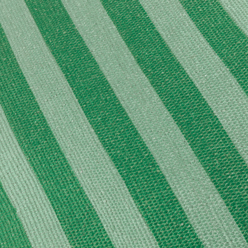 Deck Stripe Woven Outdoor Cushion Green