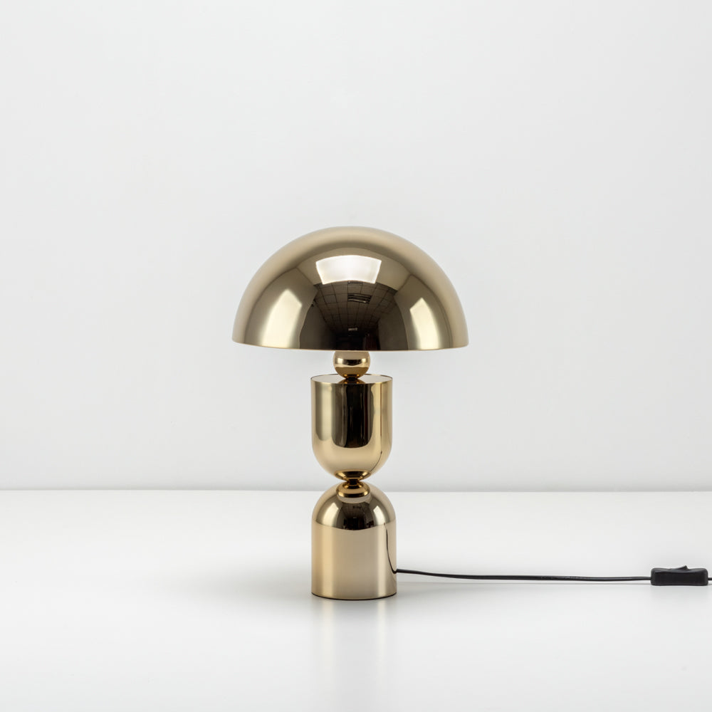Brass Dome Mushroom Table Lamp