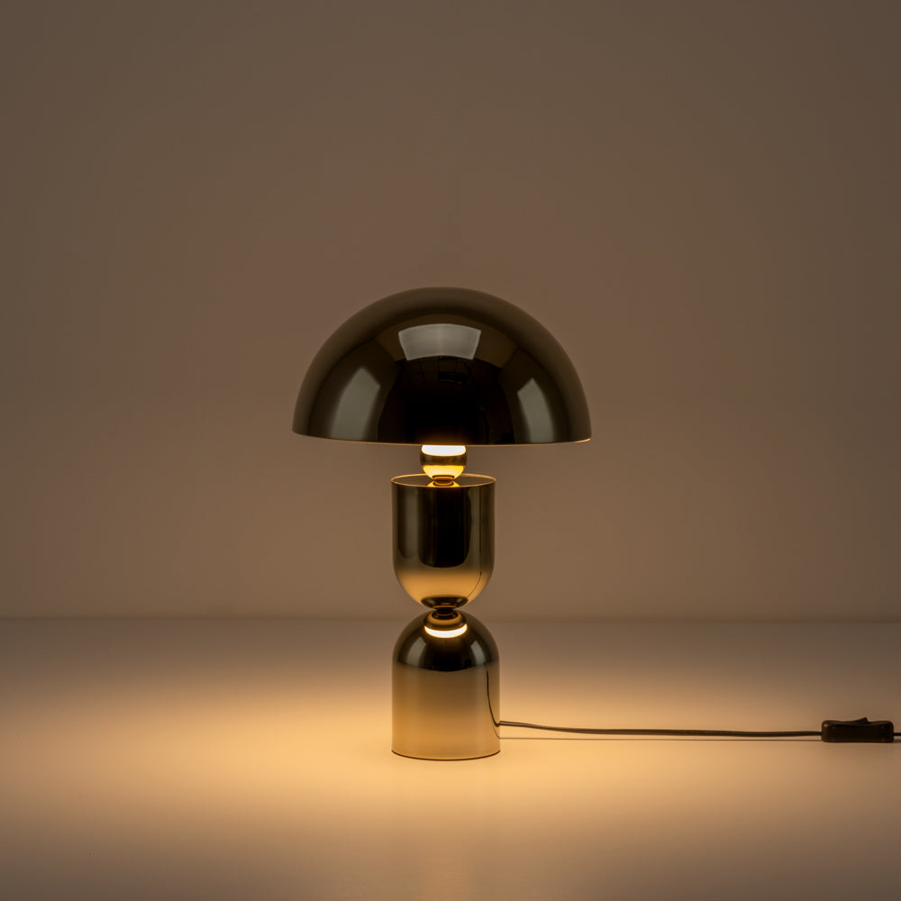 Brass Dome Mushroom Table Lamp