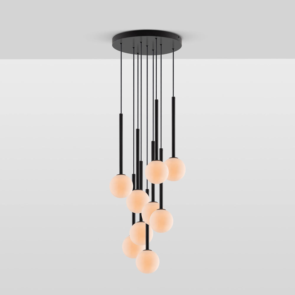 Opal Ball Cluster Ceiling light - Charcoal