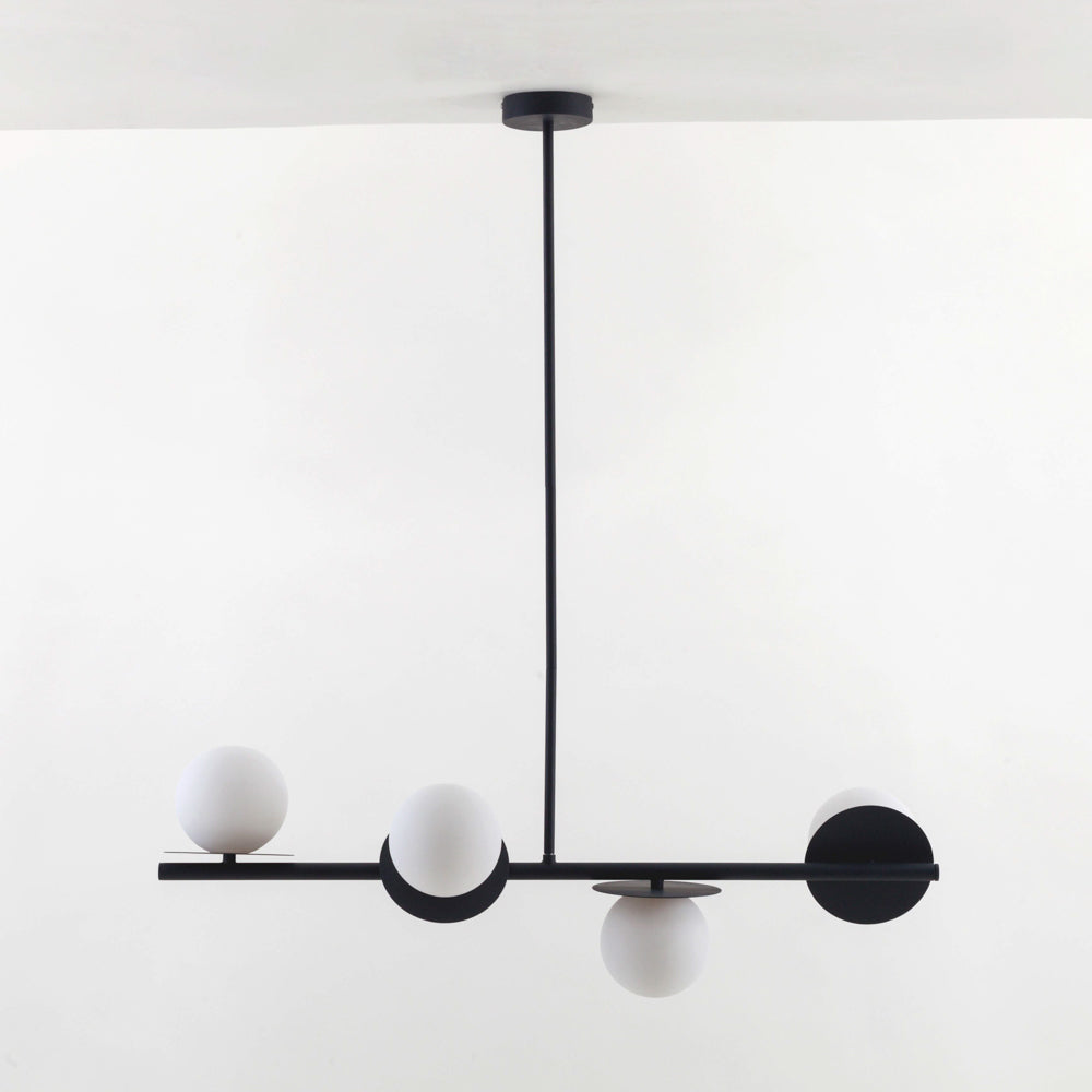 Opal Disc Ceiling Light - Charcoal
