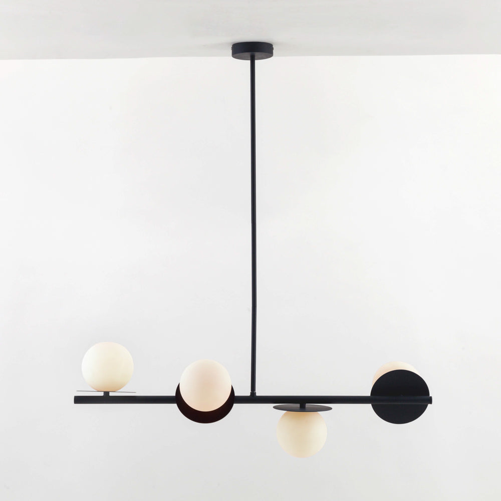 Opal Disc Ceiling Light - Charcoal