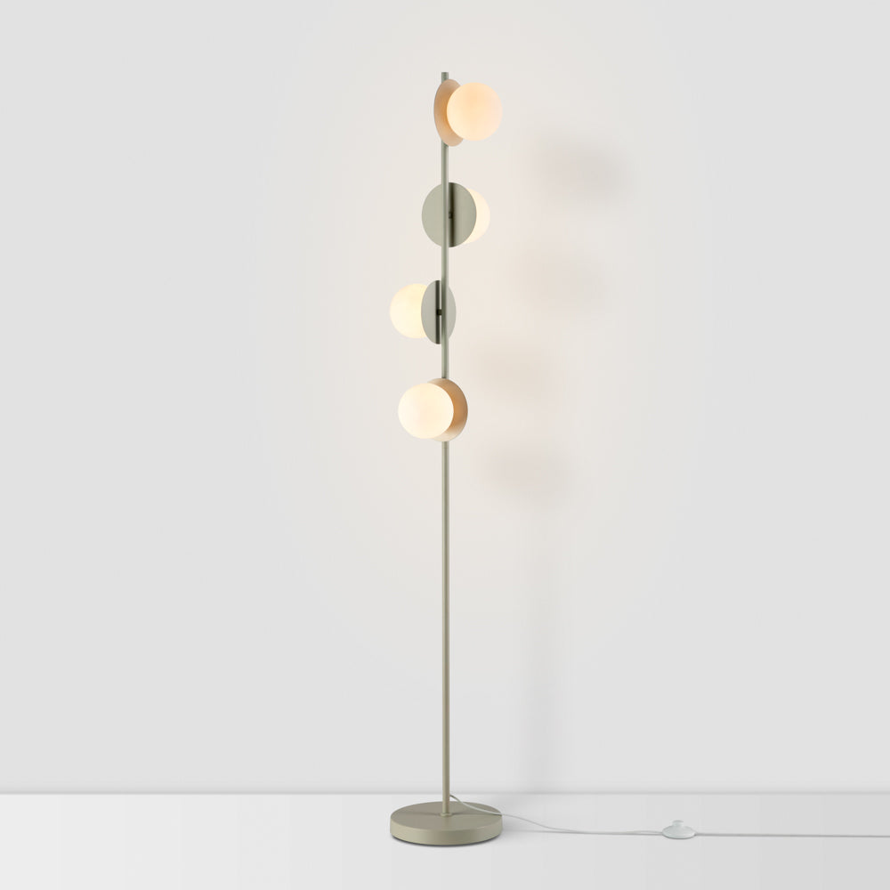 Opal Disk Floor Light - Sand