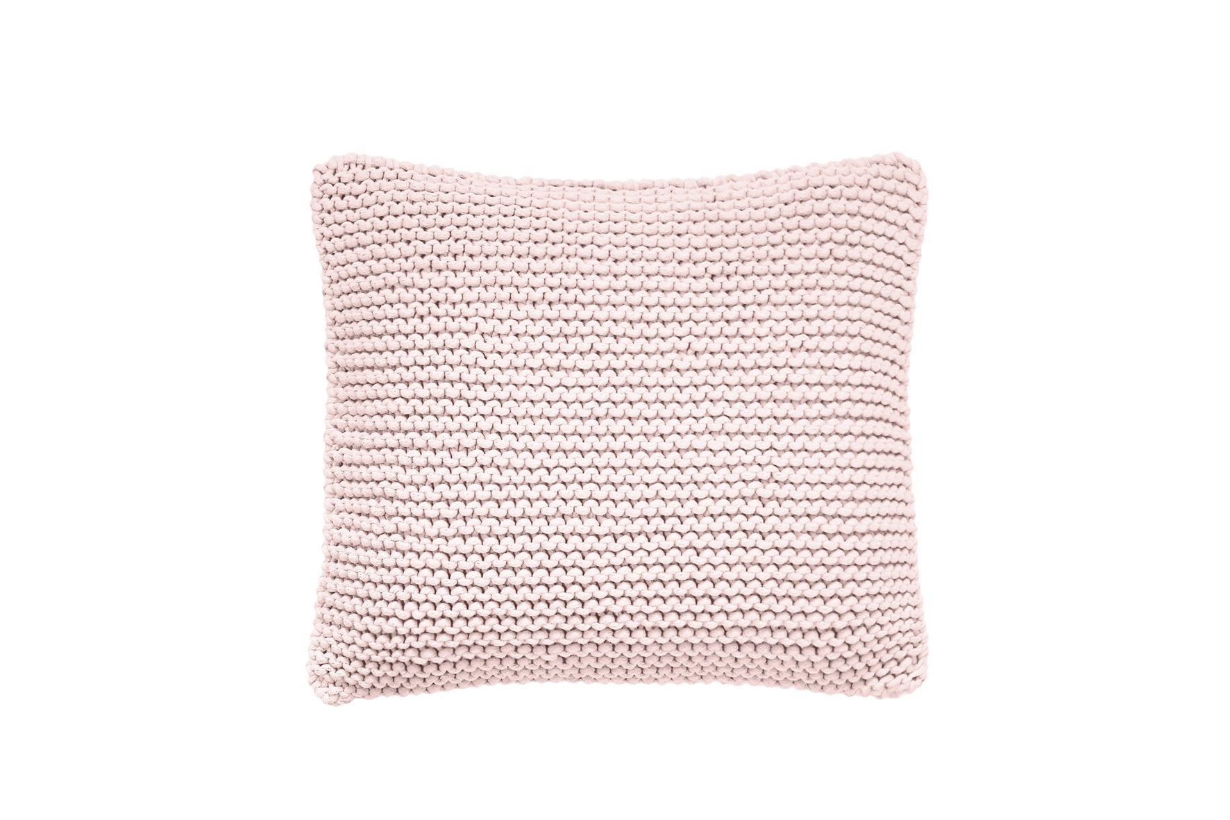 Knitted Cushion -Pale Pink
