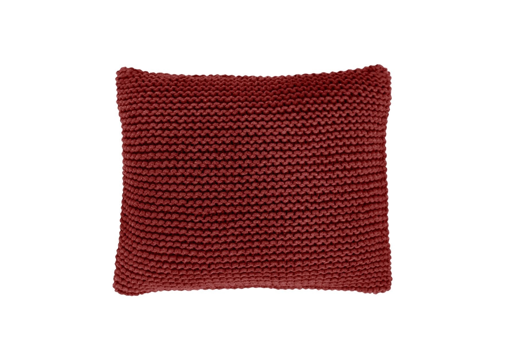 Knitted Cushion - Terracotta