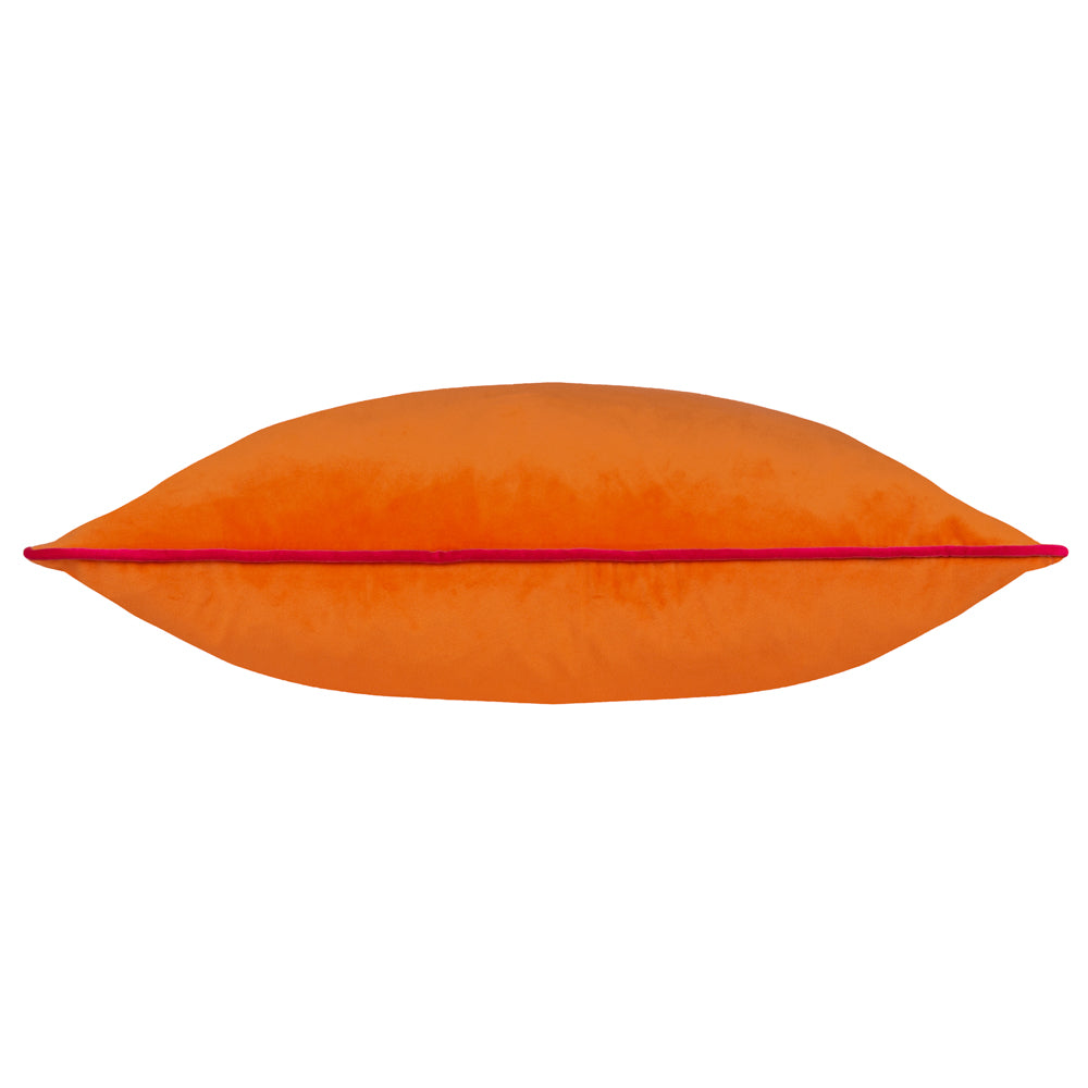 Meridian Velvet Cushion Clementine/Hot Pink