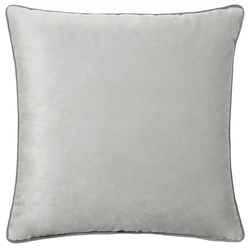 Meridian Velvet Cushion Dove/Charcoal
