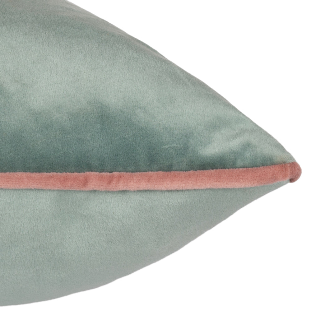Meridian Velvet Cushion Mineral/Blush