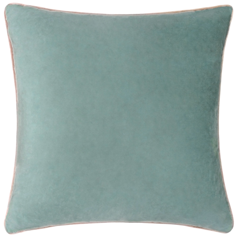 Meridian Velvet Cushion Mineral/Blush